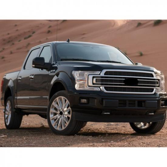 2x Left+Right Side Top Textured Black Mirror Cover Caps For 2015-2020 Ford F150