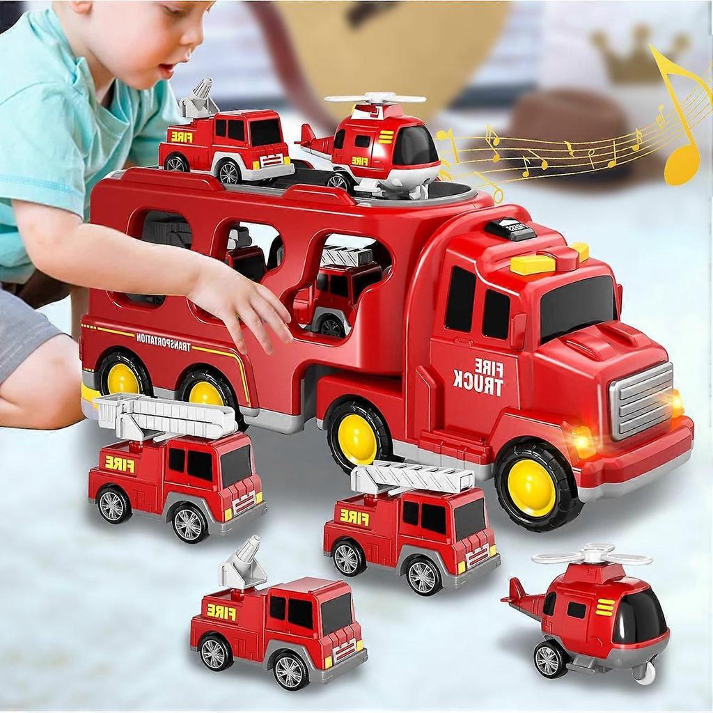 Type A Toddlers Trucks Ambulances Helicopters Friction Power Vehicles Cars Gifts (Dual Layers)