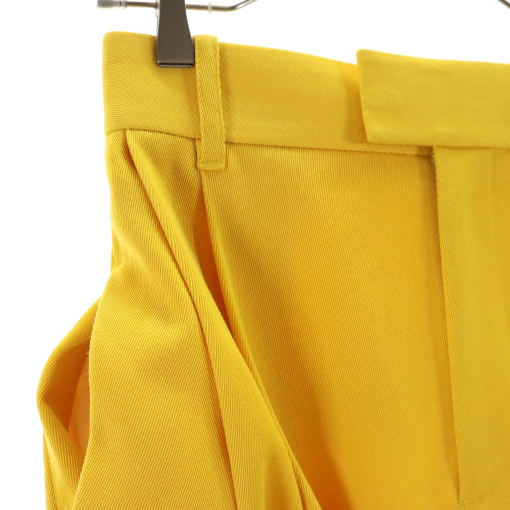 BOTTEGAVENETA Made In Italy Wide Pants 34 Yellow Women Used