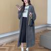 Imitation Mink Velvet Soft Waxy Knitted Cardigan Sweater Women's Autumn and Winter New Loose Large Size Thin Lazy Style Long Coat