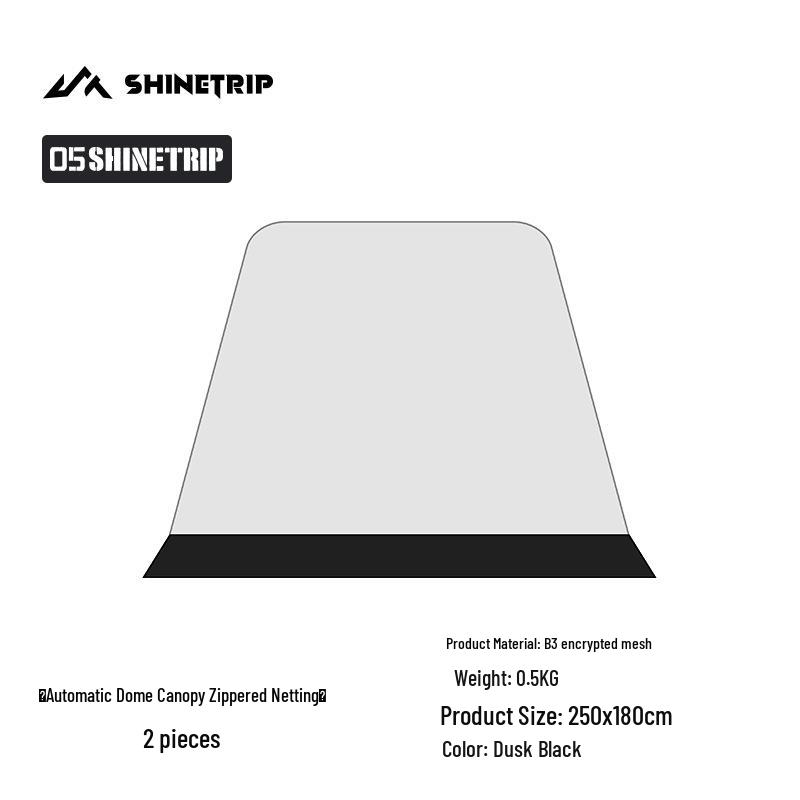 Mountain Fun Weatherproof Sunshade Dome Tent with Quick-Open Zipper Design