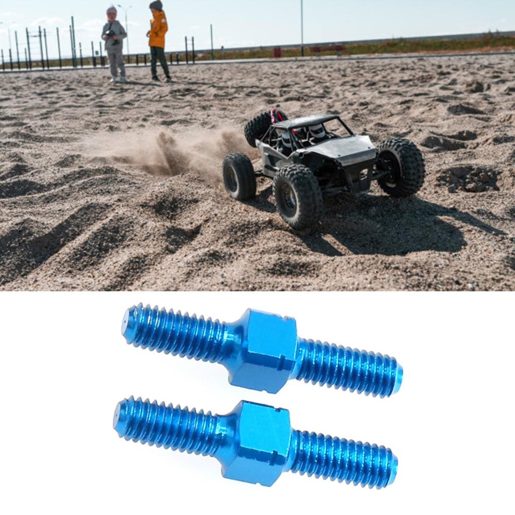 2 Pieces Lightweight 3x18mm Aluminum Turnbuckles Ideal For DIY Remote Control Car Modifications
