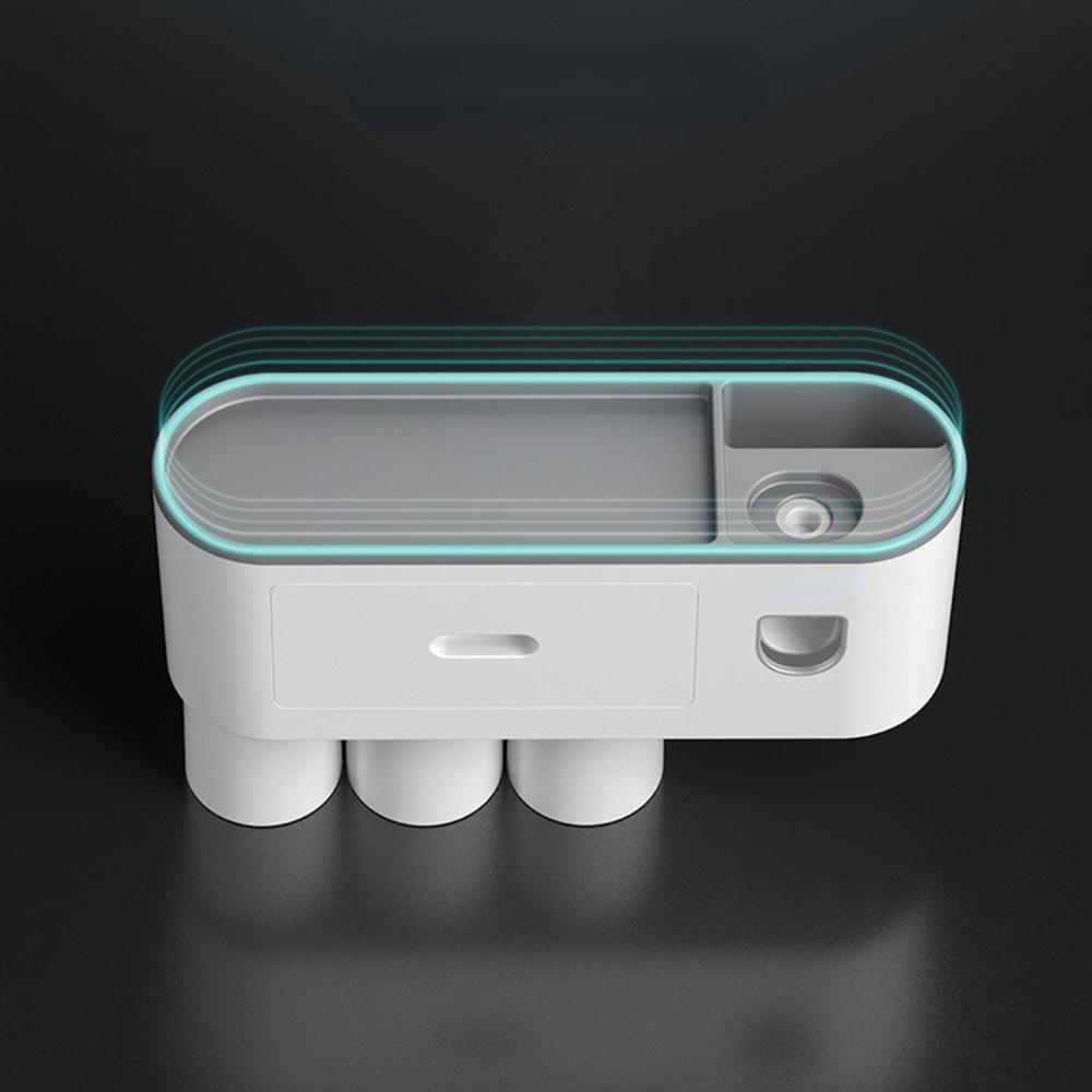 Badezimmer Adsorption Inverted Zahnbürstenhalter Wand Automatische Zahnpasta Squeezer Lagerregal Badezimmer Zubehör