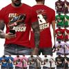 Men's Casual Short Sleeve T Shirt Graphic Letter Print Crew Neck Lightweight Comfortable Fit Soft Fabric
