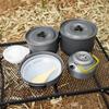 Non-Stick Portable Cookware Set with Teapot for 5-6 People - DS-508 Camping & Picnic Set