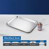 ZISIZ 304 Stainless Steel Flat Square Serving Tray