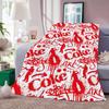 Coperta Fashion C-Coca-C-Cola-S Morbida e Delicata sulla Pelle per Divano Letto Riposino Copriletto Piumone per Tutte le Stagioni