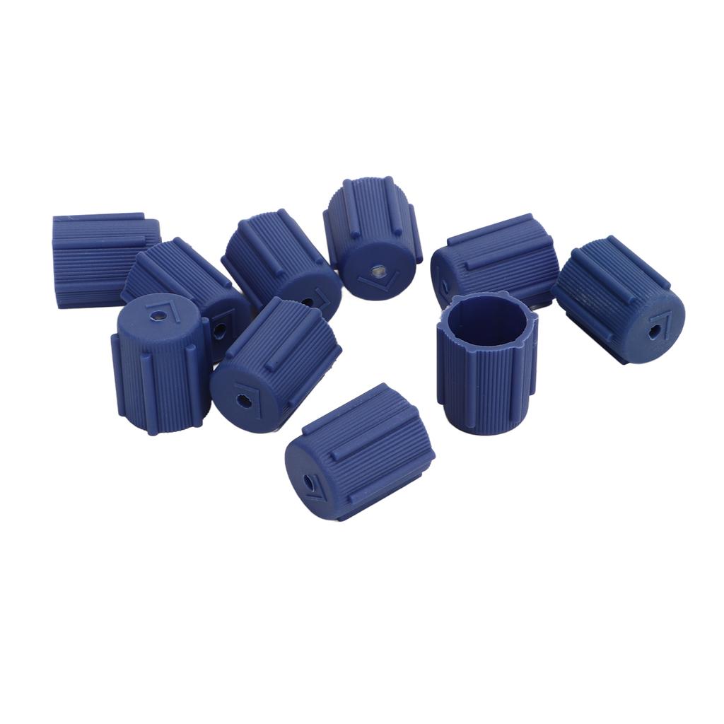 50 Pcs Air Conditioning Valve Cap Impact Scratch Corrosion Resistant Auto AC System Charging Port Covers