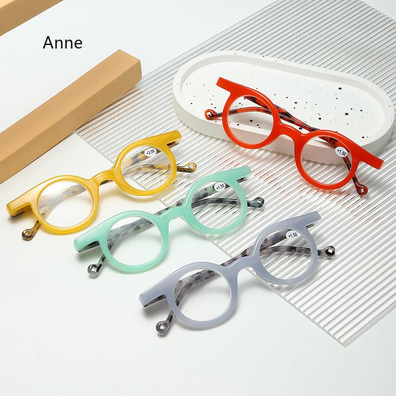 Vintage Round Frame Reading Glasses Women Anti Blue Light Farsighted Eyewear Men Presbyopia Glasses Optical Prescription Eyewear