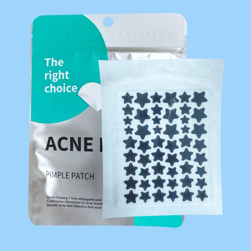 40-Star Acne Patches: Cute Hydrocolloid Covers for Absorbent Pus Removal, Anti-Acne Day & Night Use