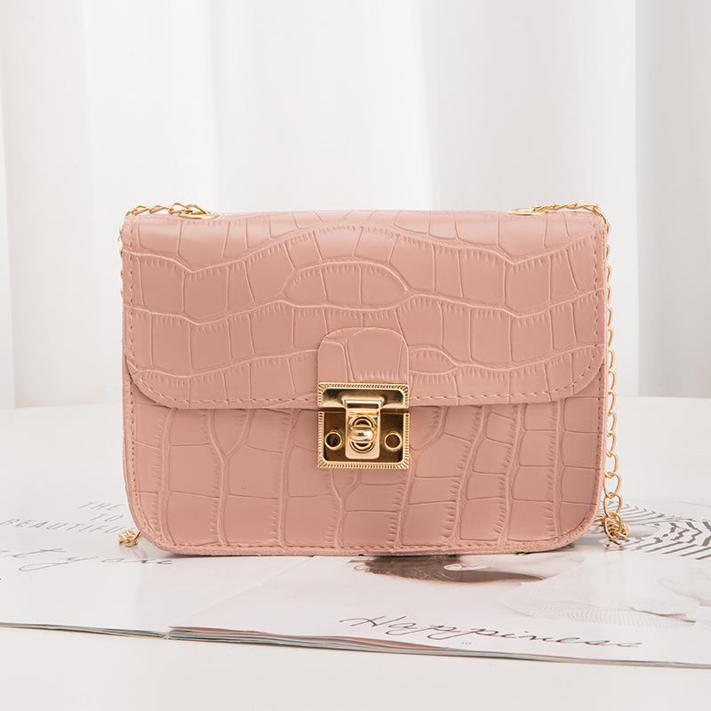 Fashion and elegance single shoulder women's bag bag versatile crocodile pattern crossbody makeup small square bag