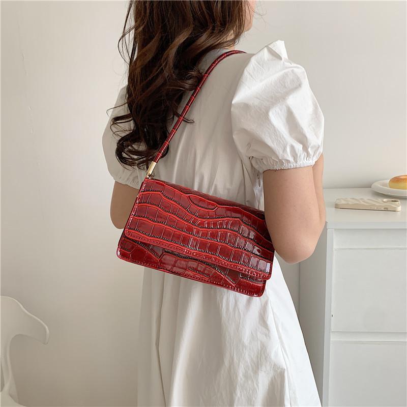 Chic Street Style Pu Leather Square Crossbody Bag For Women 2023 Summer Fashion