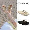 One word with slippers summer casual wear new home indoor EVA non-slip bath sandals