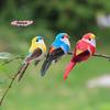 M-1pcs Cute Artificial Birds Fake Foam Animal Simulation Feather Birds Models Tit DIY Craft Home Garden Ornament Decoration