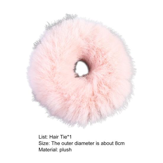 Hair Scrunchy Practical Delicate Headwear Hair Rope Big Donut Shape Hair Band Hair Rope for Gift