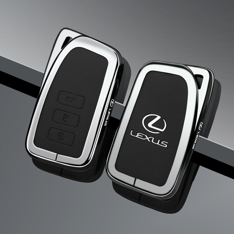 FIQK8 Car Stickers Zinc Alloy Car Key Case Cover For Lexus NX GS RX IS ES GX LX RC 200 250 350 LS 450H 300H Fob Keyless Protector Shel