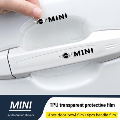 TPU Car Transparent Door Bowl Handle Protective Film Sticker For MINI Cooper R56 F56 R50 JCW Cabrio Aceman Countryman Clubman