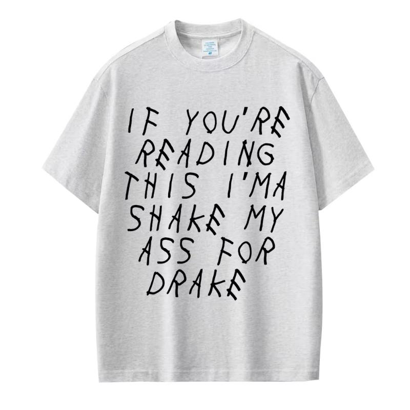 

Rapper Drake T Shirts If You Are Reading This It Is Too Late Album TShirt Unisex Women Oversized High Quality Tshirts Fans Gifts S