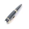Great MONTBLANC Fountain Pen Meisterstck Cap Type Black Gold 14K Mens Used