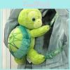 Olu Mel Plush Turtle Backpack For Kids With Cartoon Design And Adjustable Straps