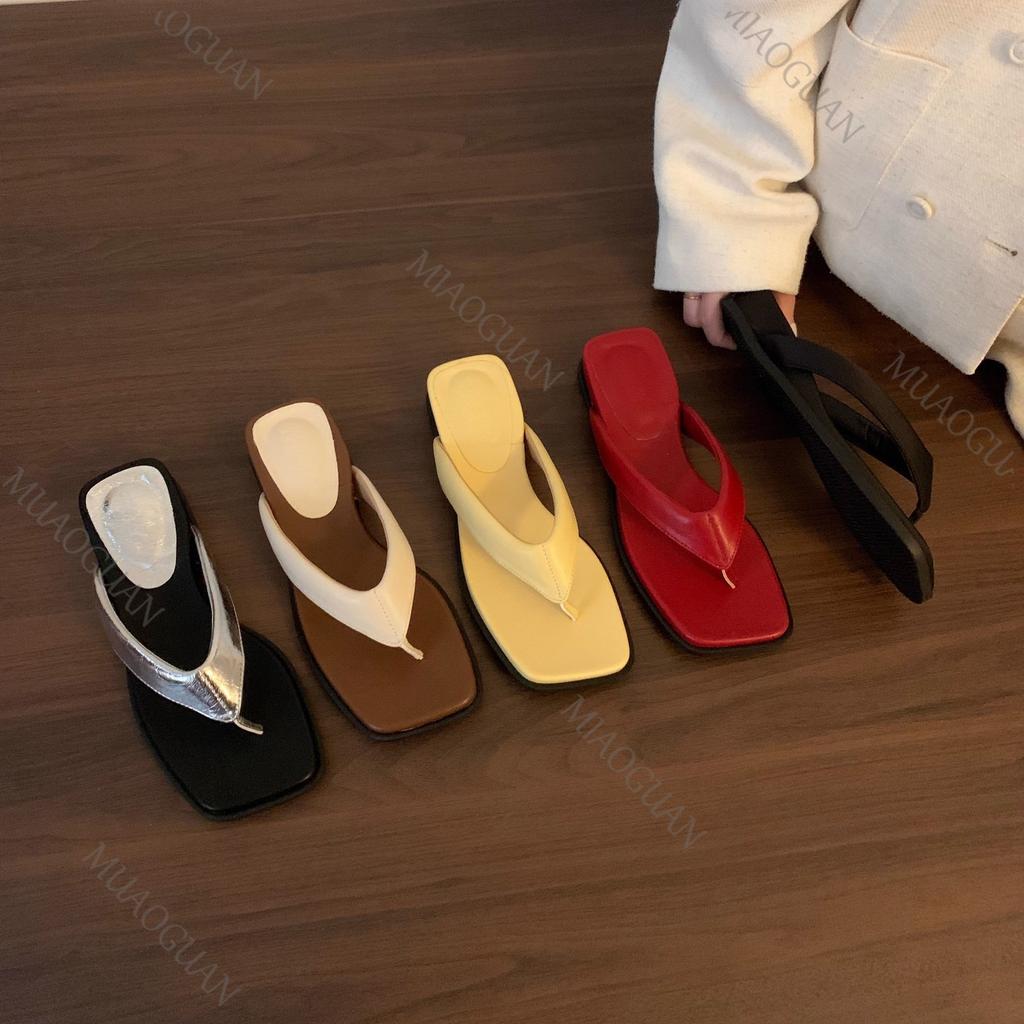 Wedge Heel Slipper Slides Women Clip Toe Vacation Beach Flip Flops Narrow Summer Sandals Casual Shoes Comfort Footwears