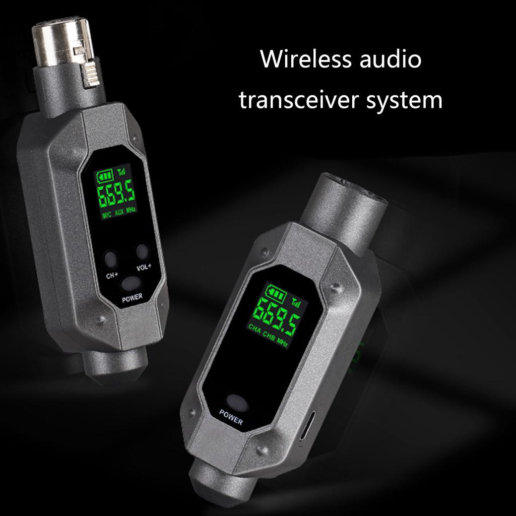 Reliable Wireless Microphone System Transmitter for Stage,Speeches and Studio Recording Reliable Metal 48V Converter