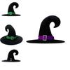 Magical Witch Hat Crescent Moon And Star Design In Gold Color