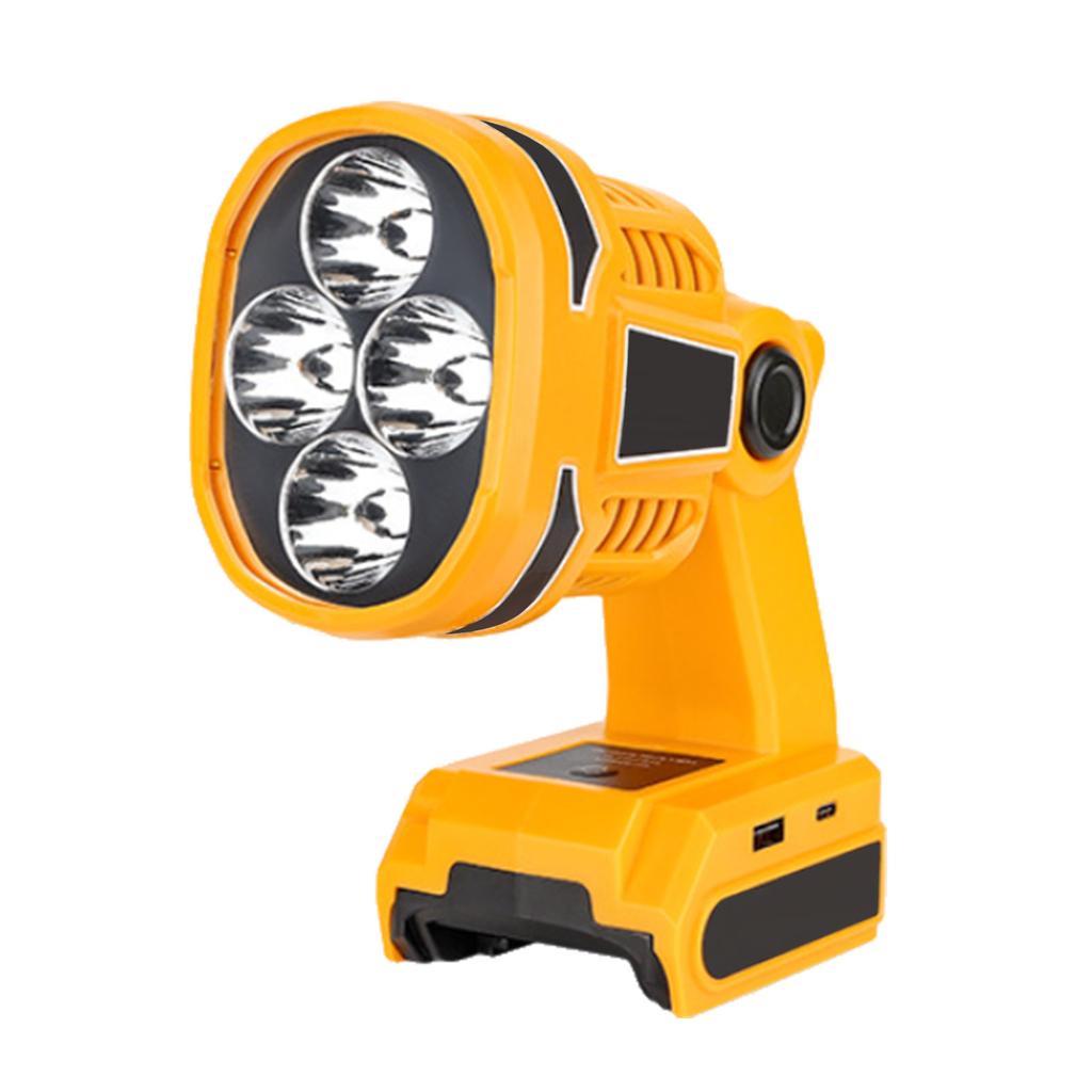 12W Kabellose LED-Arbeitsleuchte Taschenlampe Scheinwerfer Für 18V-20V Batterie Campinglampe Kabellose LED-Arbeitsleuchte Outdoor