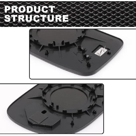 Mirror Glass Power Heated Compatible with 1999-2006 Chevy Silverado GMC Yukon Avalanche Driver & Passenger Side Mirror Glass Set