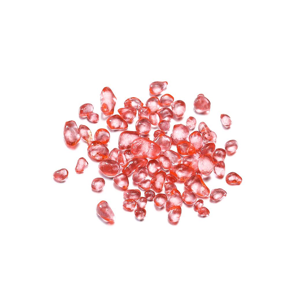 Colored Glass Crushed Stone for DIY Jewelry, Fish Tank Decoration, Landscaping, and Epoxy Crafts (3-8mm)