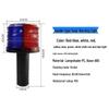 LED Solar Traffic Cone Warning Light for Construction and Marine Use