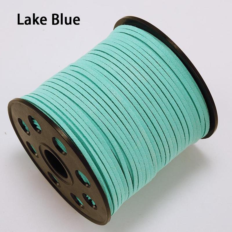 10 Yards Leather Lace Flat Faux Suede Cord String Suede Leather Cords Thread Velvet Cord
