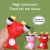 Unique Decompression Toy Keychain Little Dragon Big Eyes Fidget Toy New Squeeze Dragon Doll