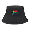 Elephant Flag of South Africa Print Bucket Hat , Patriotic Fisherman Cap Lightweight Fit Summer Fishing Hat