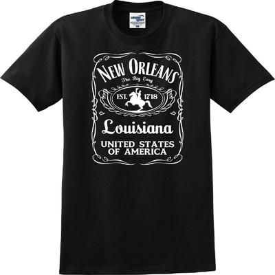 Utopia Sport New Orleans Louisiana USA Established 1718 The Big Easy T-Shirt (S-5X) (XXX-Large, Black)