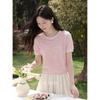Women's Elegant Pearl Edge Knit Top