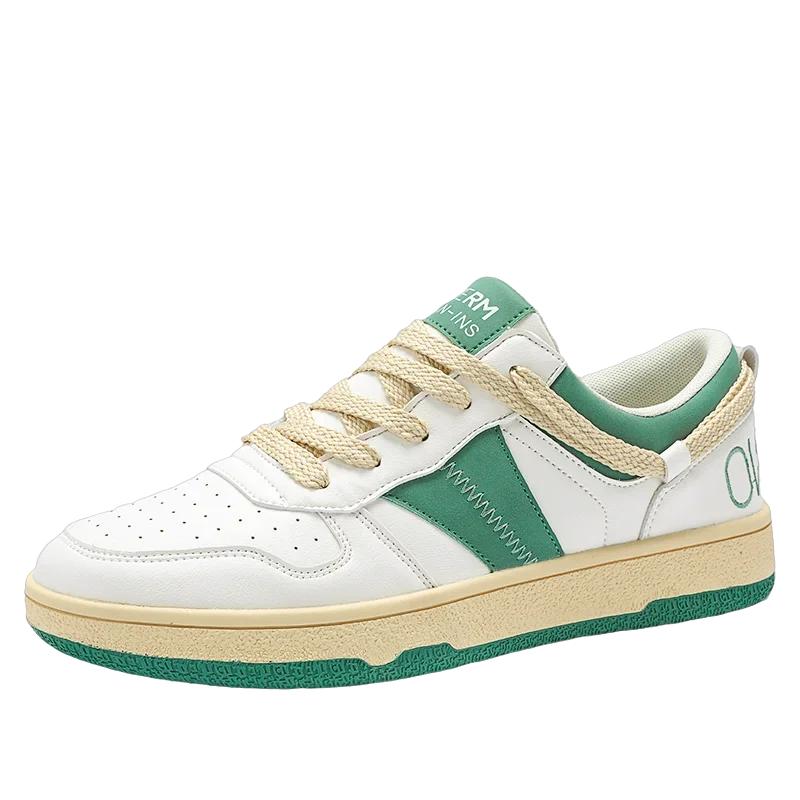 Minority Low-top Vulcanized Men's Shoes Walking Lace-up Color Matching Thick Sole Simple Trend Leisure Sports Shoes Men's Shoes