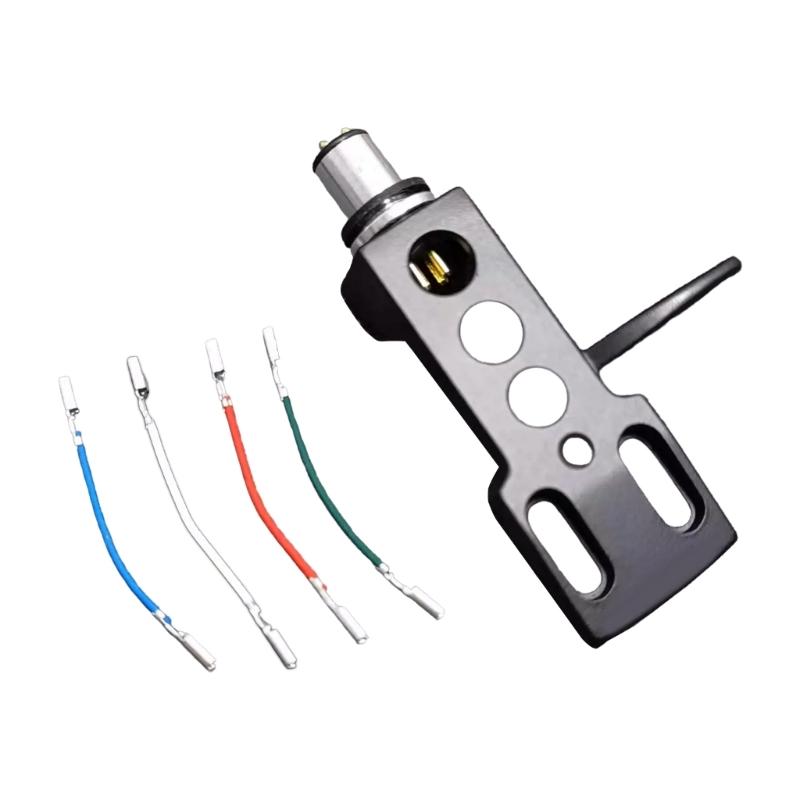 

Aluminum Turntables Cartridge Stand Holder with Color Wire for Record Player Needle Holder for Audiophiles чёрный