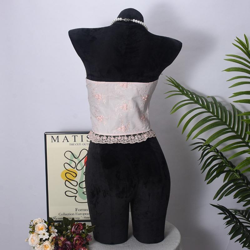 Women S Slimming Lace Trim Bustier Corset Push Up Waist Trainer