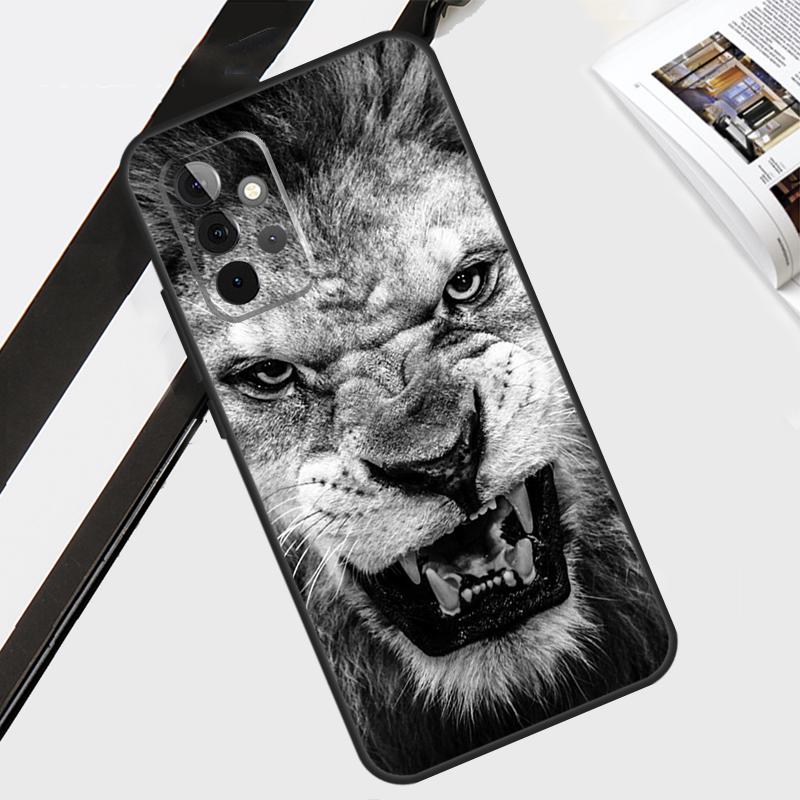 Funda León Rugiente Para Samsung Galaxy A56 A36 A26 A16 A06 A54 A34 A14 A12 A22 A32 A52 A13 A53 A15 A35 A55