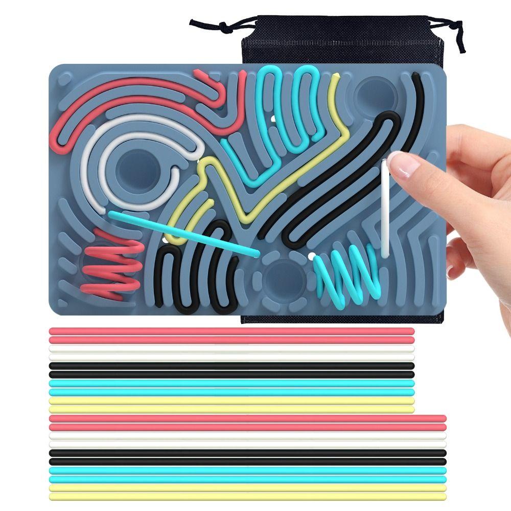 Motor Skills Sensory Activity Board Silicone Kids Busy Board Silent Sensory Board Travel