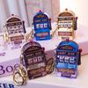 Mini Fruit Slot Machine Keychain Pendant - Spinning Game Accessory