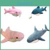 Soft And Comfy Shark Plush Pillow For Kids Perfect Gift For Sleep And Relaxation Available In Three Sizes