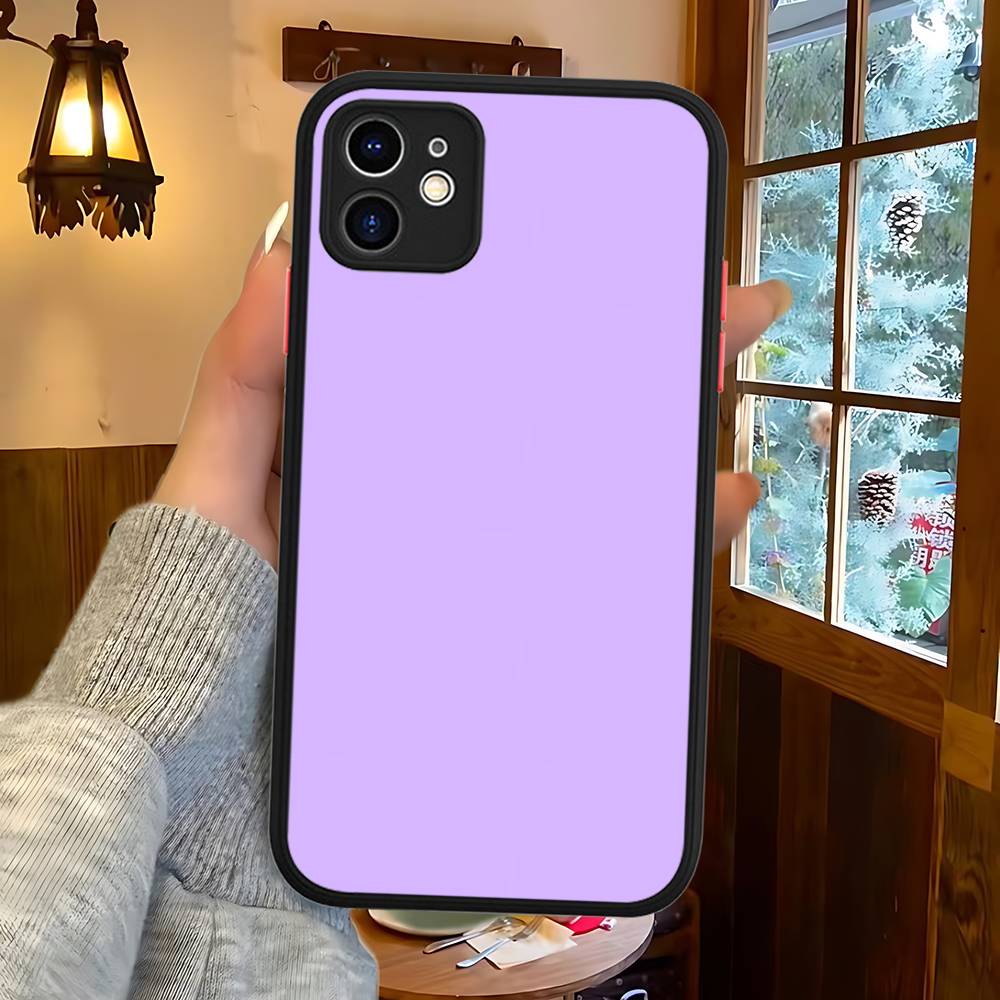 Popular Classic Solid Color For IPhone 11 12 13 14 15 16 Pro Max Plus Matte Translucent Phone Cover