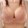 Plus Size Full Coverage Wireless Bra for Mature Women Thin Breathable Supportive Push-Up Comfort Adjustment Bralette for 40-50 Years Old