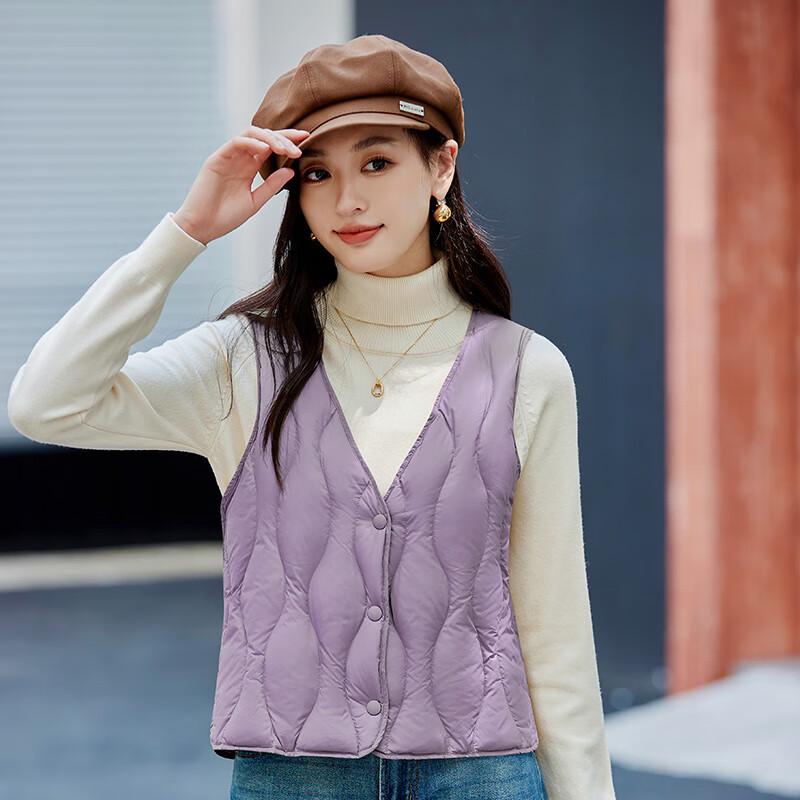 

Women s Casual Short Down Vest 160/M