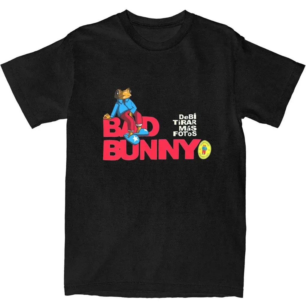 DTMF with Bear Cartoon Debi Tirar Mas Fotos Printing Bad Bunny Hippe Women T Shirt Summer T Shirts Cotton Tshirt for Men Top Tee