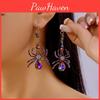 Exaggerated Halloween Spider Earrings With Colorful Design For Women Cosplay And Gift