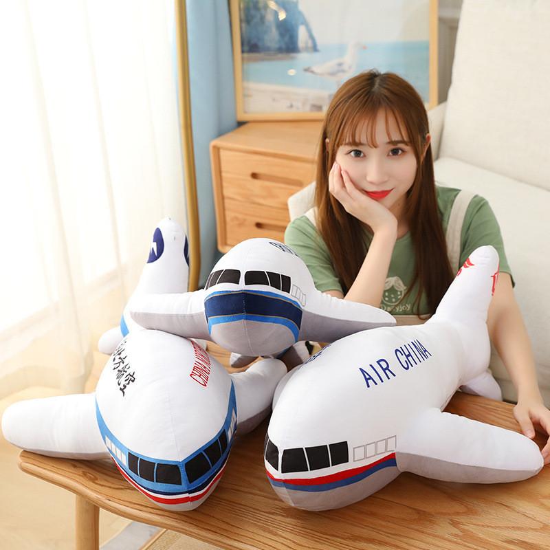 Model Plush Airplane Toy Aeroplane Stuffed Doll Home Decorations Kids Gifts