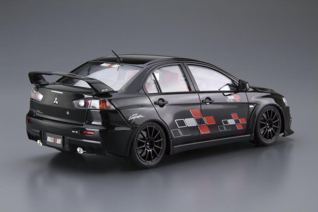 Aoshima Bunka Kyozai Maßstab The Tuned Car Serie 52 Mitsubishi Ralliart CZ4A Lancer Evolution 10 2007 Plastikmodell 1/24 Nr.